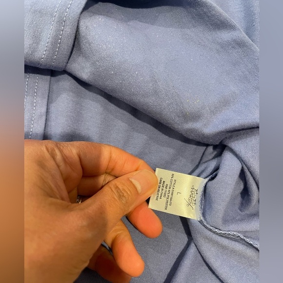 ED HARDY Pale Blue Graphic Print Crop Top Tee - Picture 4 of 9